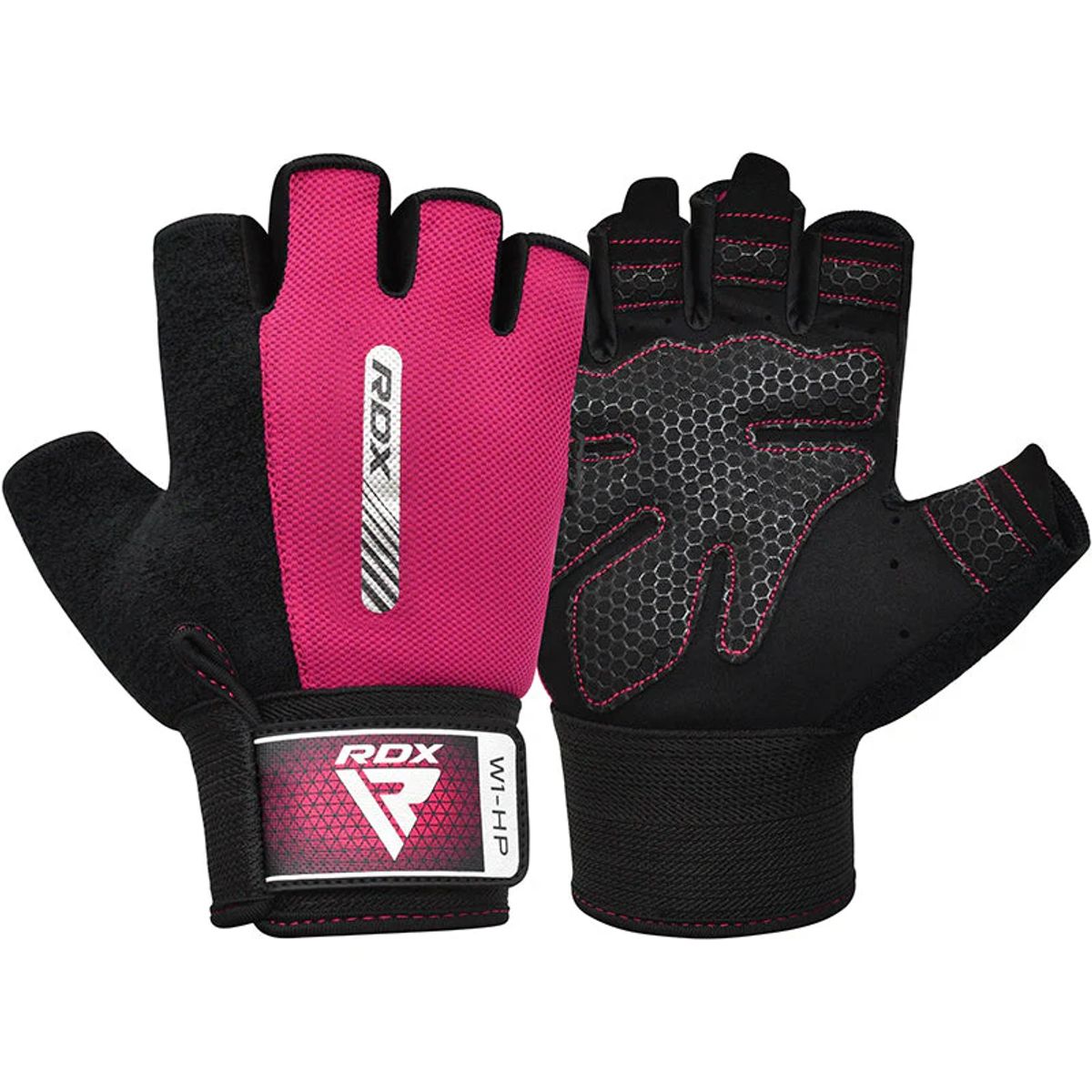 RDX - Guantes para Levantamiento de Pesas RDX W1H Rosado - L