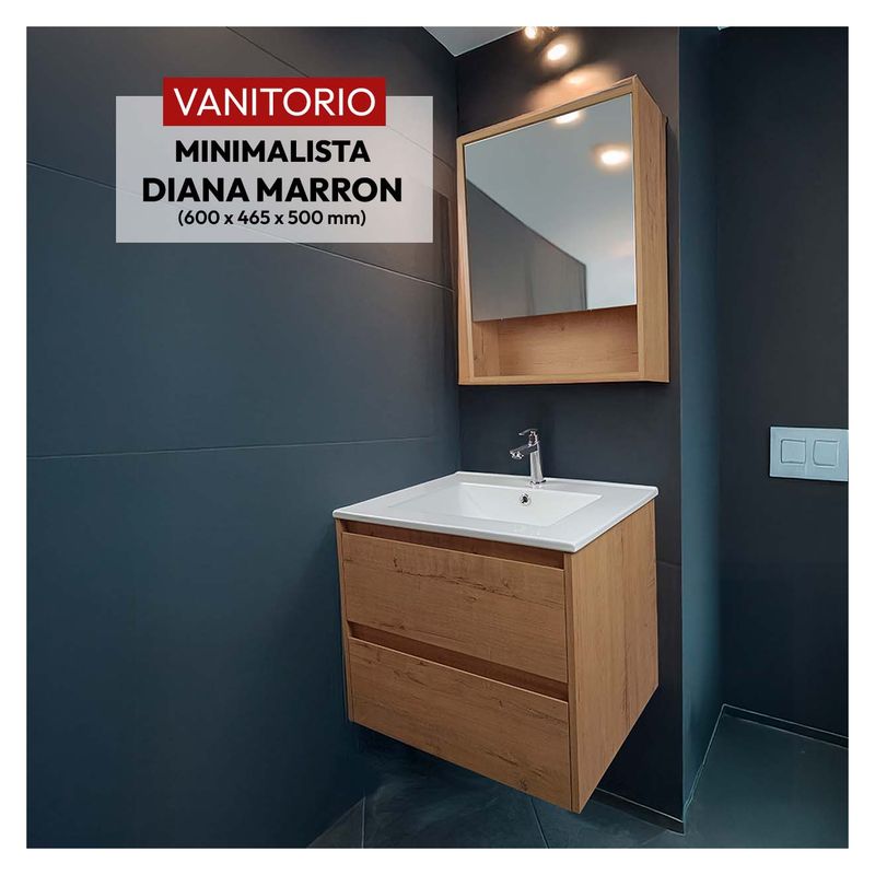 STONE - VANITORIO MINIMALISTA DIANA MARRON STONE
