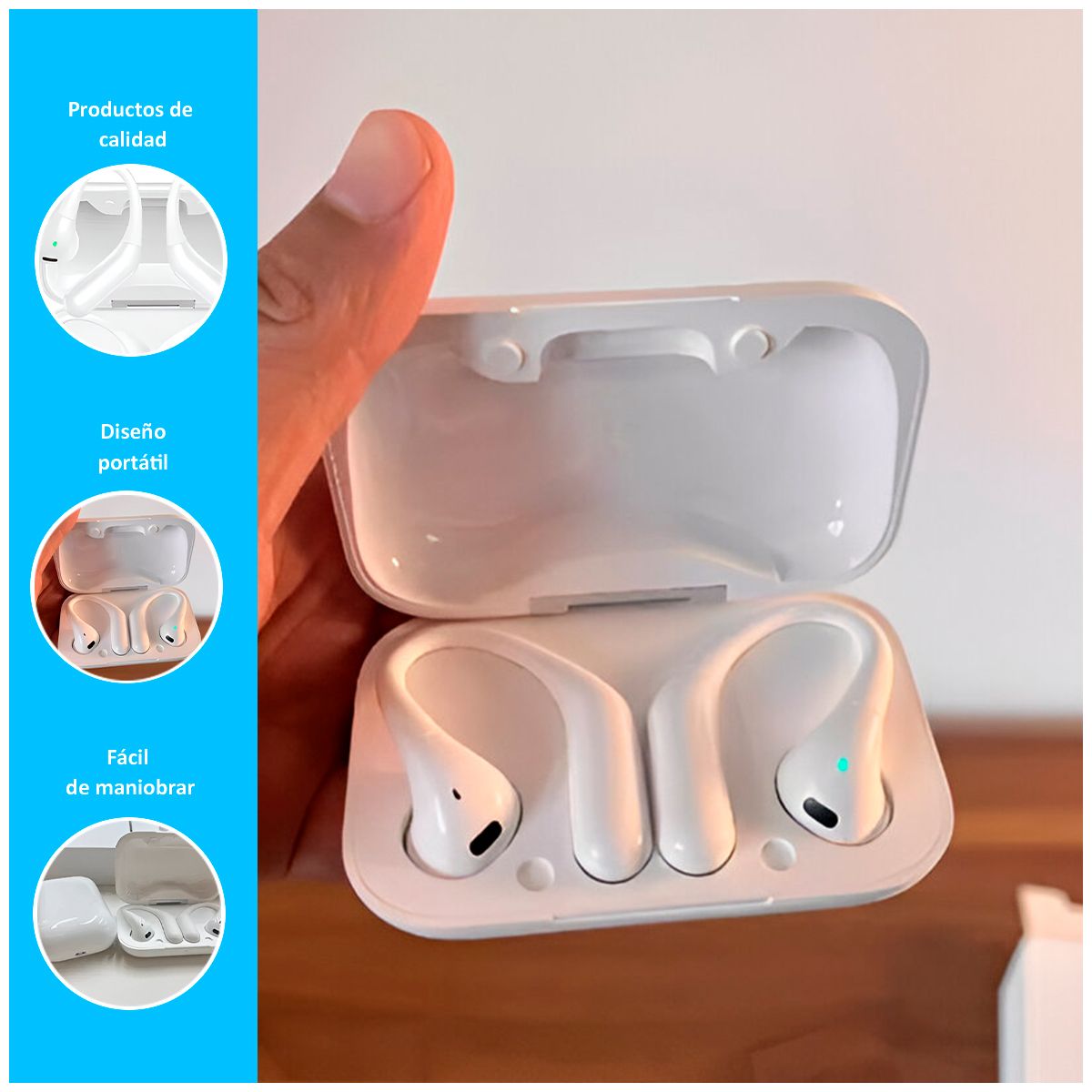GENERICO - Audífonos Inalámbricos Air6 con Bluetooth 5.3 Blanco