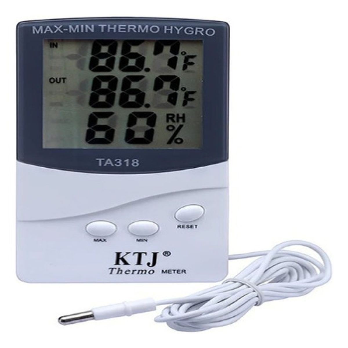 GENERICO - Termometro Temperatura Higrometro Digital Con Sonda Ta318