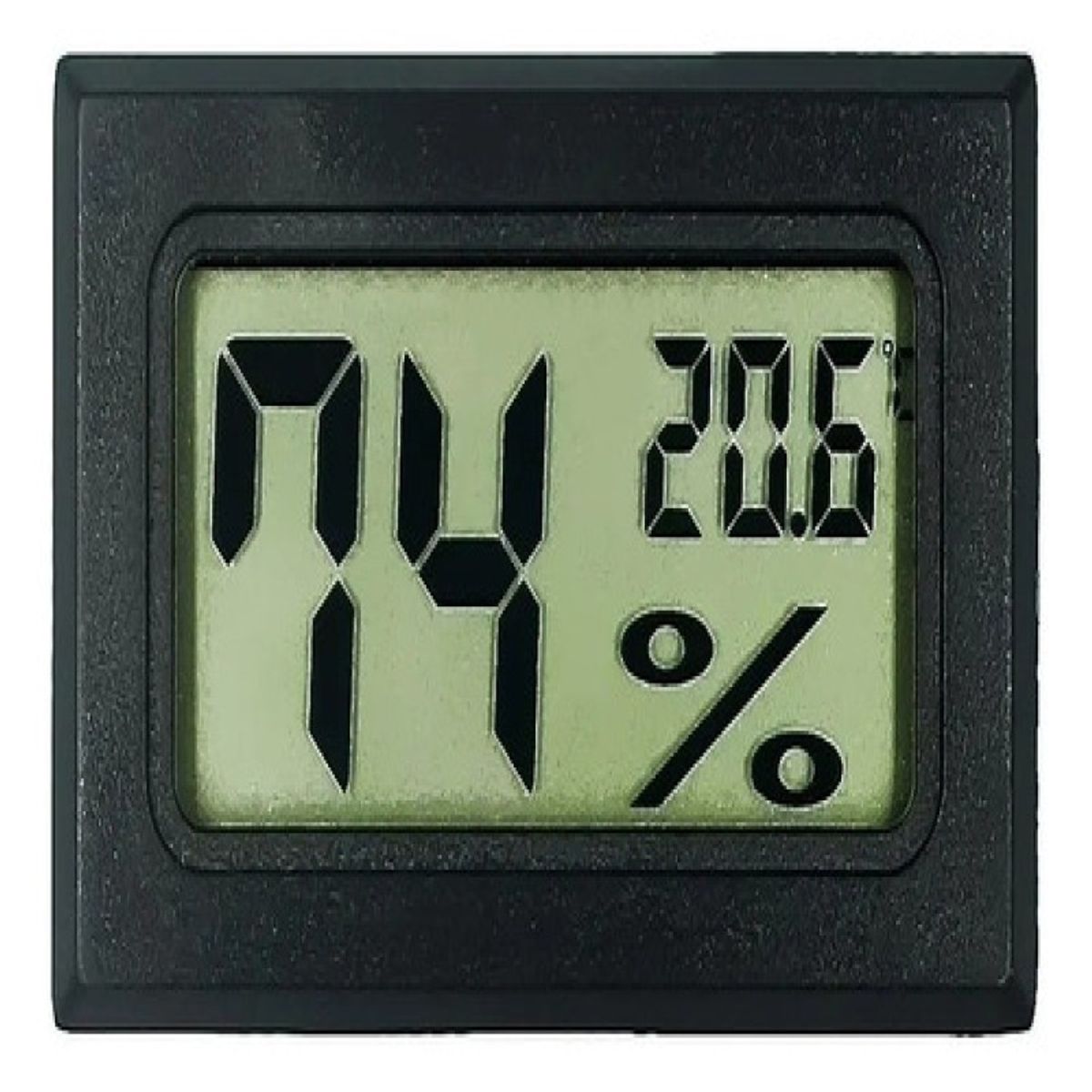 GENERICO - Medidor De Temperatura Y Humedad Digital Sin Sonda Negro