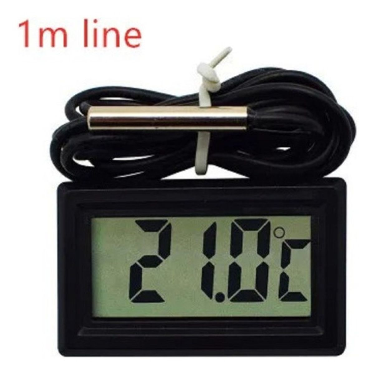 GENERICO - Medidor De Temperatura Digital Con Sonda Termometro Negro