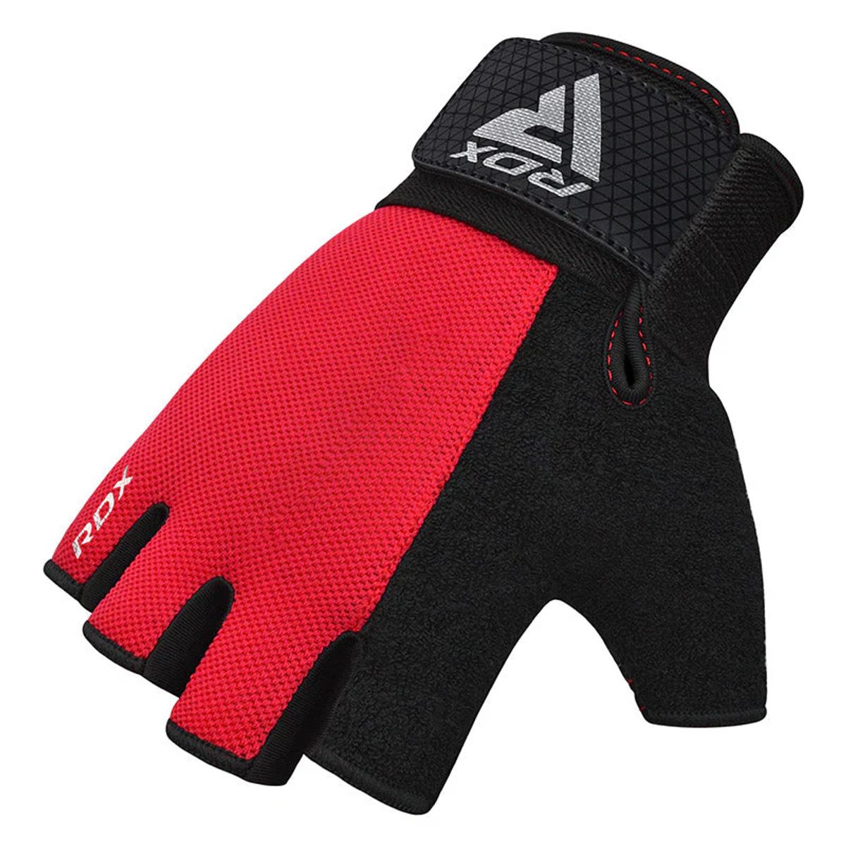 RDX - Guantes para Levantamiento de Pesas RDX W1H Plus Rojo - M