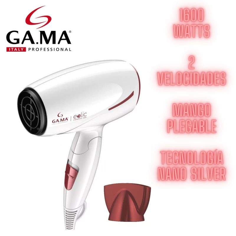 GAMA - Secadora Gama 2425 EOLIC Ceramic Ion 1600W 2 velocidades