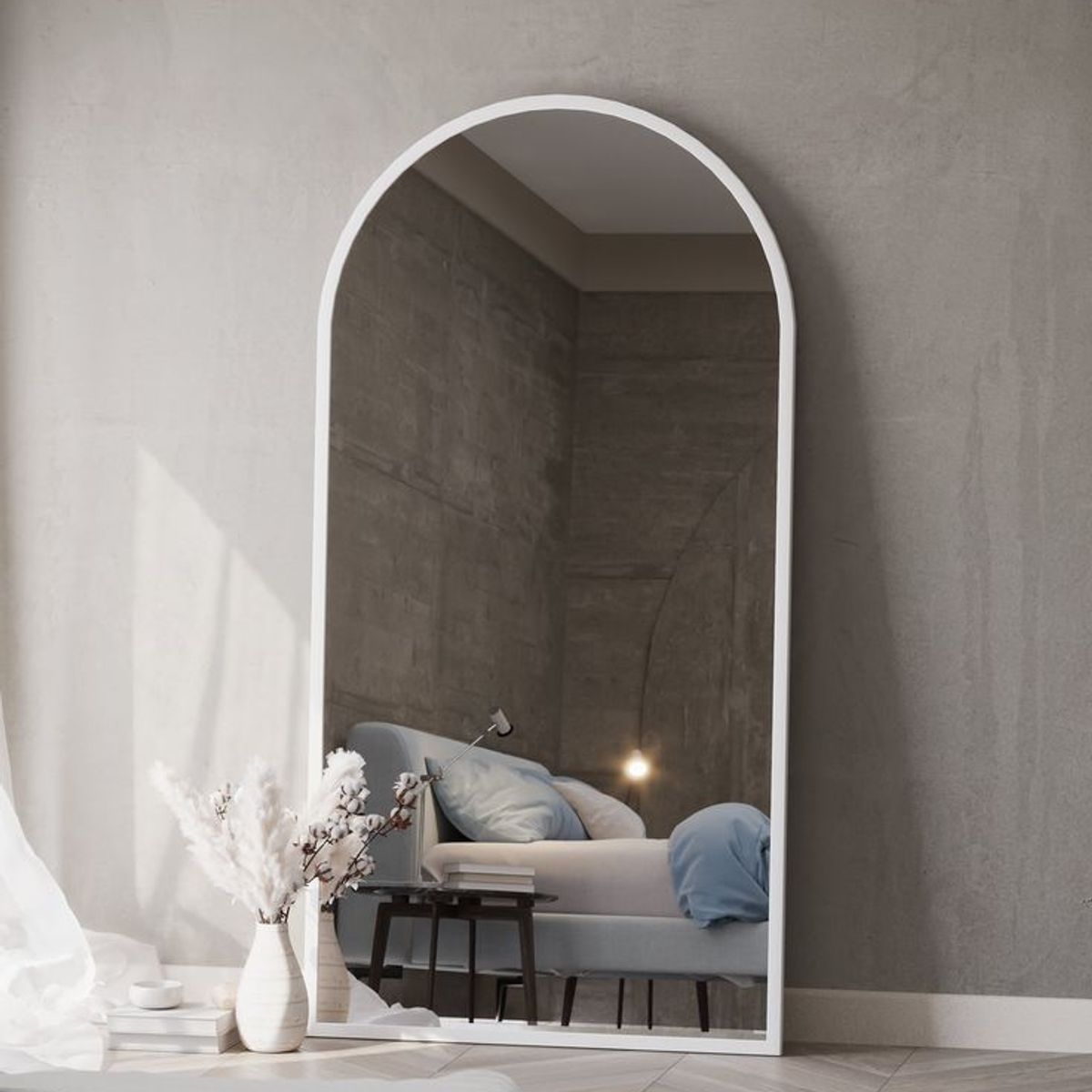 GENERICO - Espejo Arco Blanco 180X75 al Horno