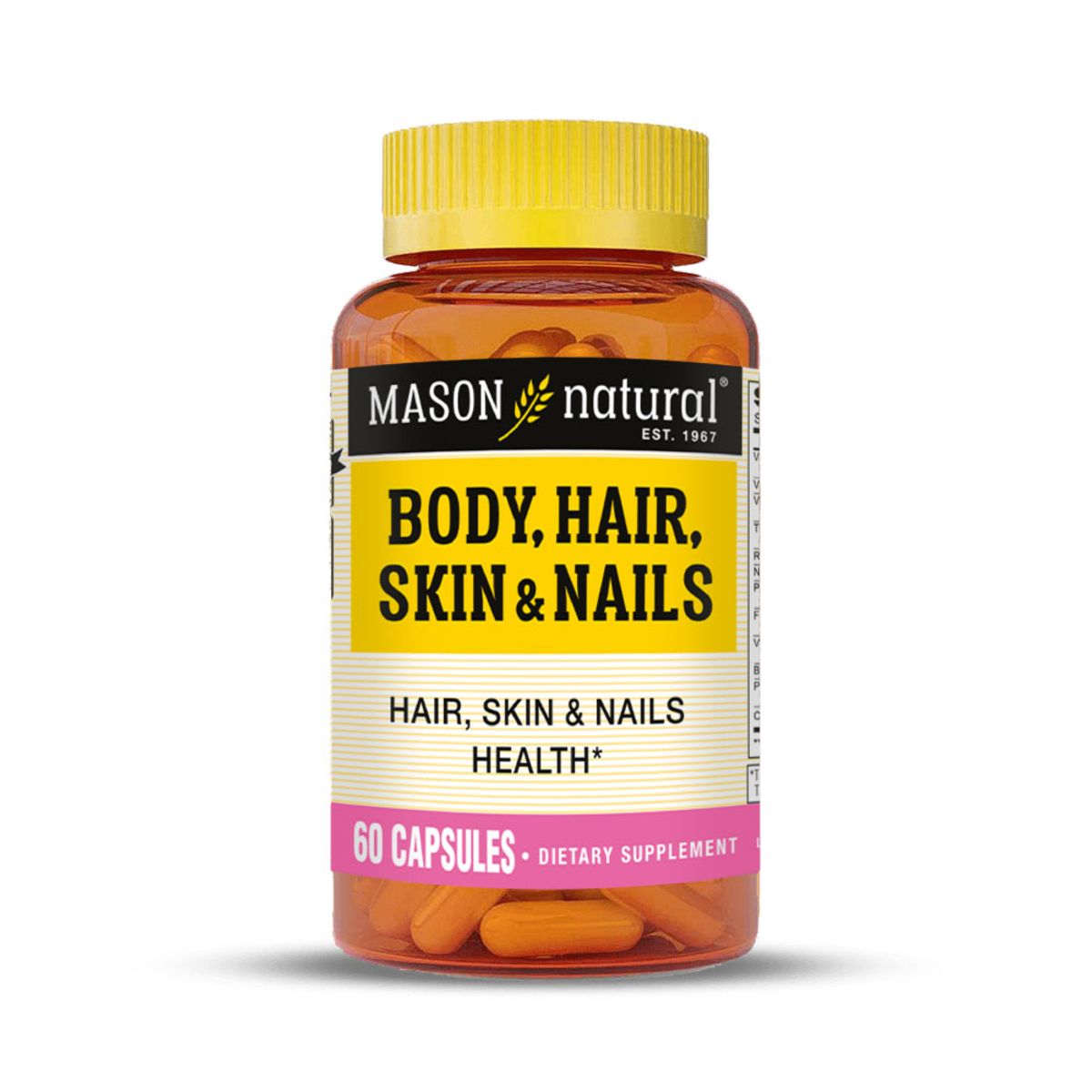 MASON NATURAL - Multivitamínico para Cabello, Piel y Uñas - Mason Natural - 60 Cáps