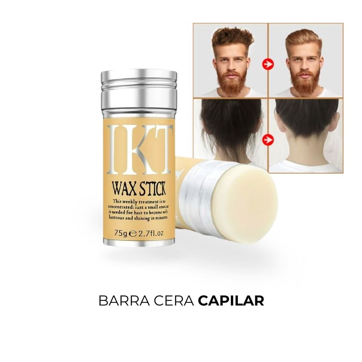 GENERICO - Barra de Cera Capilar Unisex IKT Control Frizz