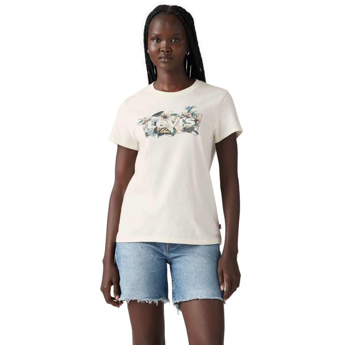 LEVIS - Polo Mujer The Perfect Tee Beige Levis