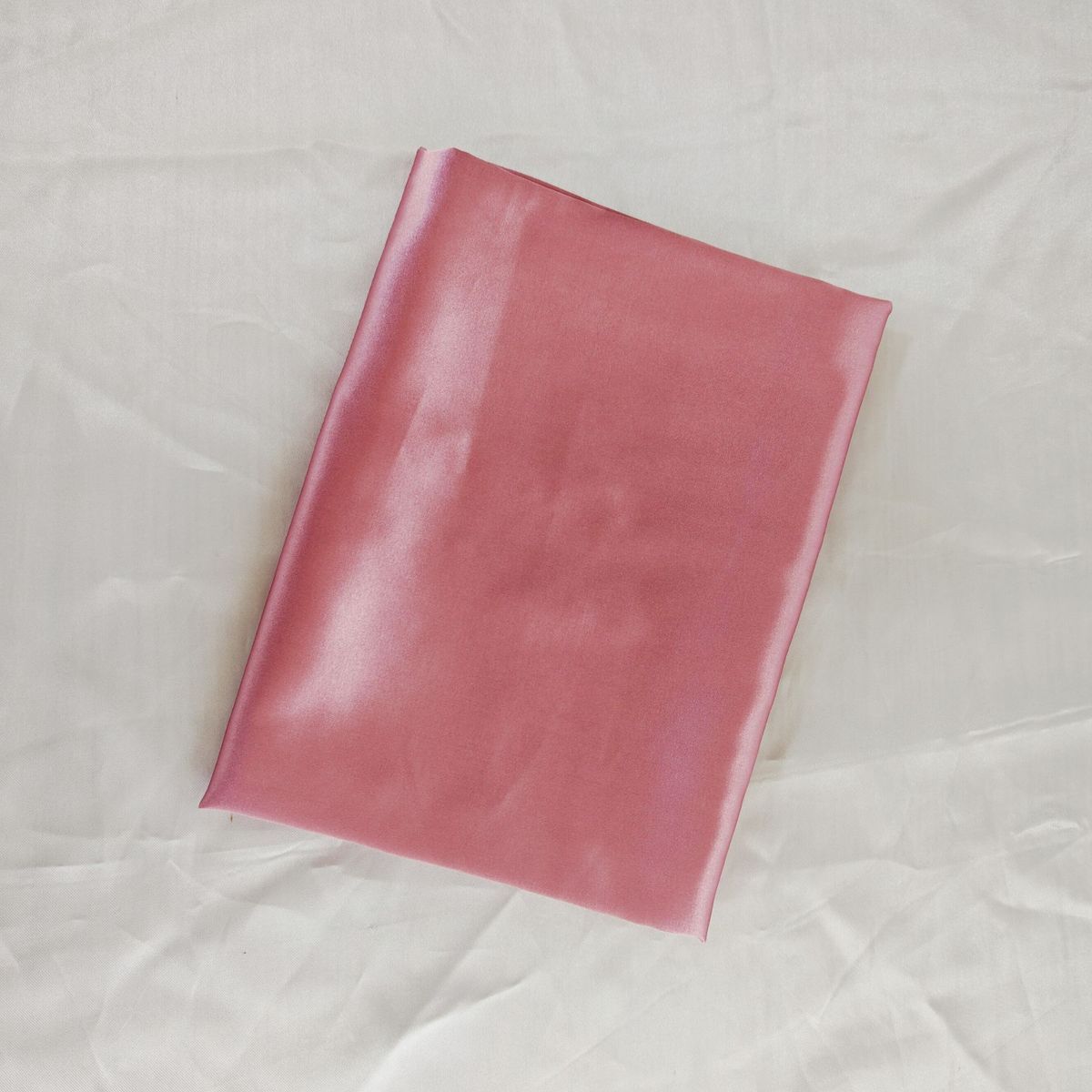 GENERICO - Funda de Almohada de Satín Antifrizz 50x70 cm - Palo Rosa