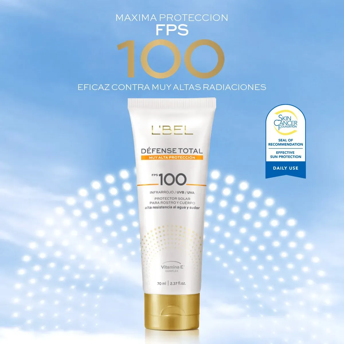 LBEL - Défense Total FPS100 Protector Solar para Rostro&Cuerpo 70ml
