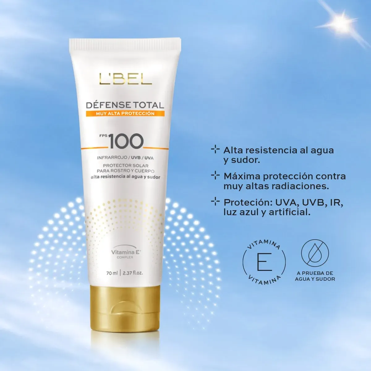 LBEL - Défense Total FPS100 Protector Solar para Rostro&Cuerpo 70ml