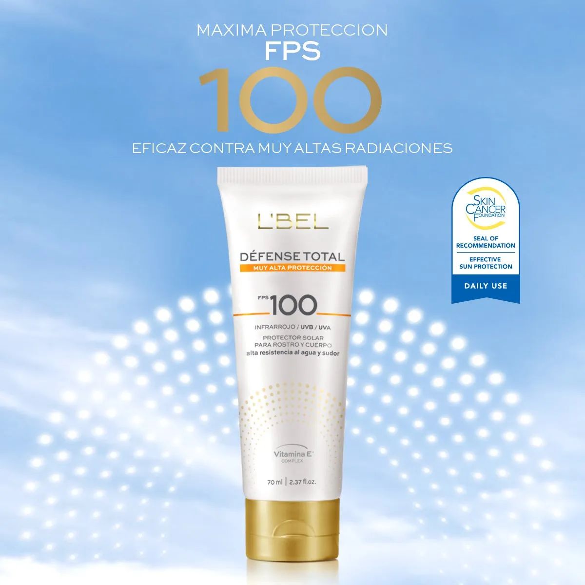 LBEL - Défense Total FPS100 Protector Solar para Rostro&Cuerpo 70ml EV