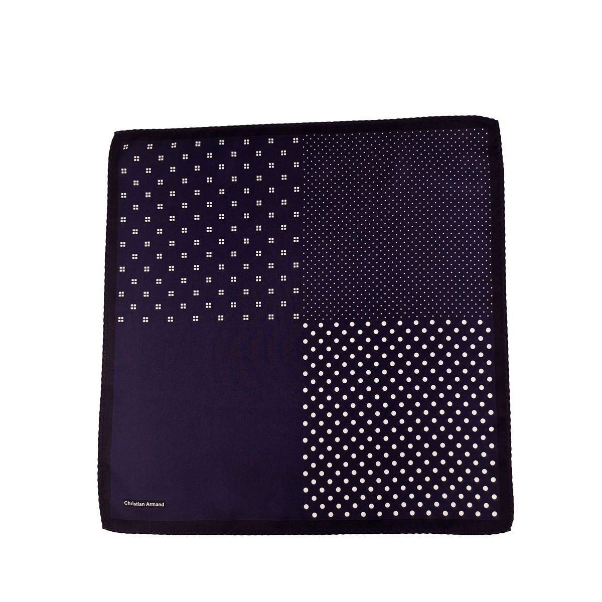 CHRISTIAN ARMAND - PAÑUELO DE 4 LADOS CHRISTIAN ARMAND COLOR AZUL MARINO