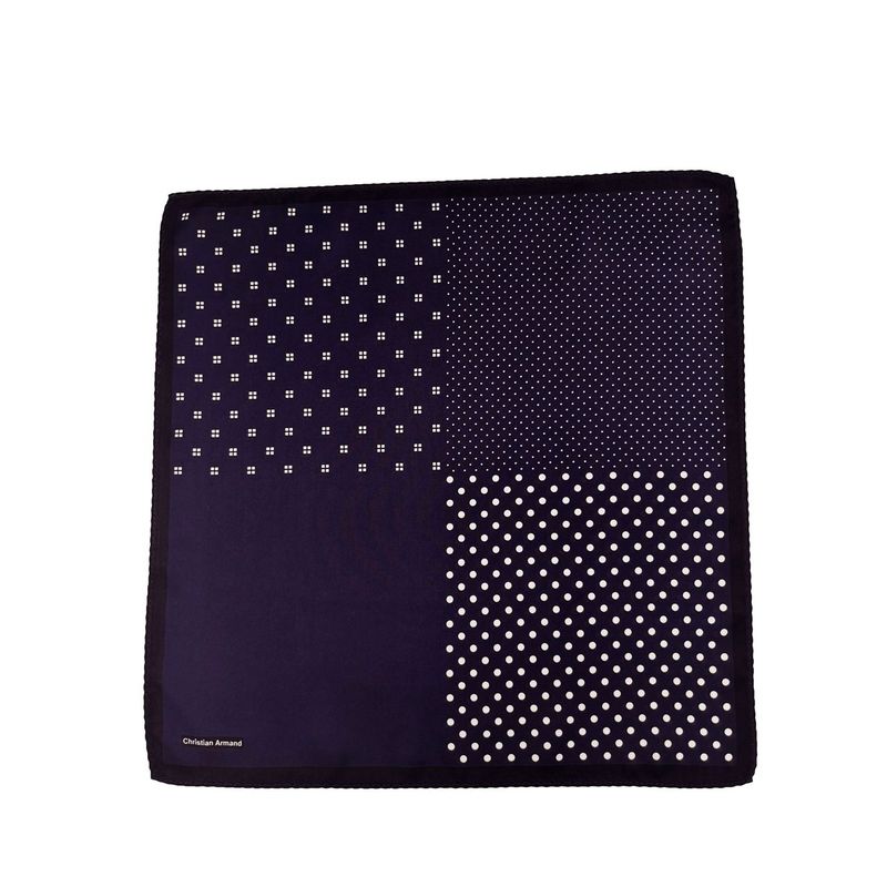 CHRISTIAN ARMAND - PAÑUELO DE 4 LADOS CHRISTIAN ARMAND COLOR AZUL MARINO