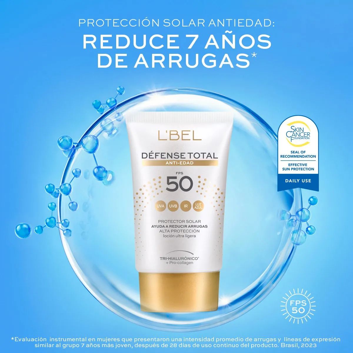 LBEL - Defense Total Bloqueador Facial Anti-Edad FPS50