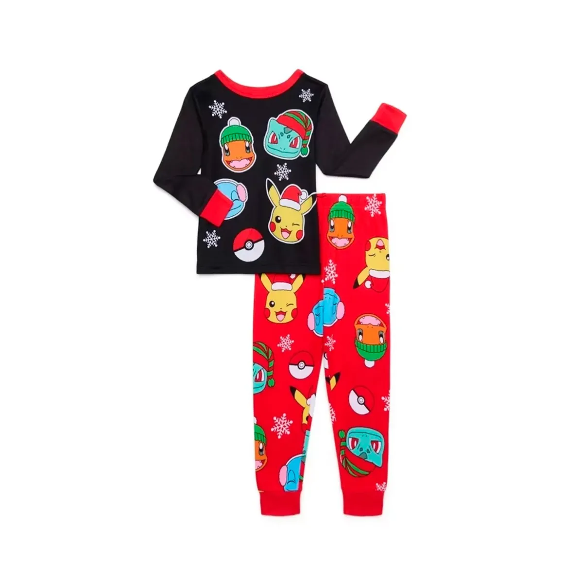 POKEMON - Pokemon Conjunto Pijama Christmas Talla 4