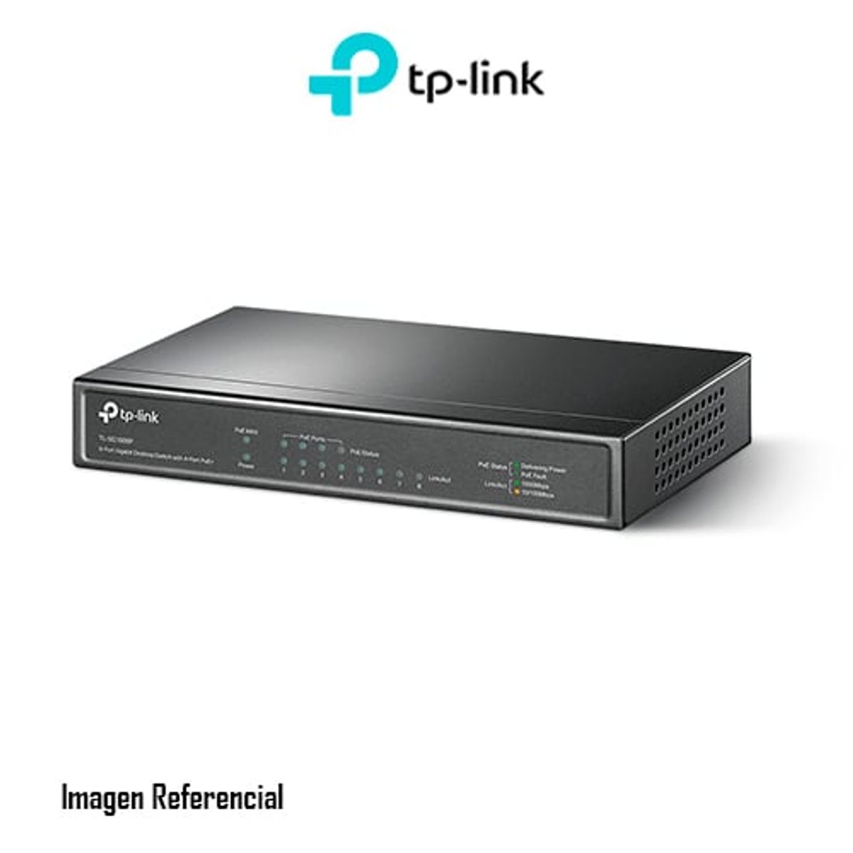 TP LINK - SWITCH DE ESCRITORIO TP-LINK 8 PUERTOS POE 64W 16GBPS PN TL-SG1008P