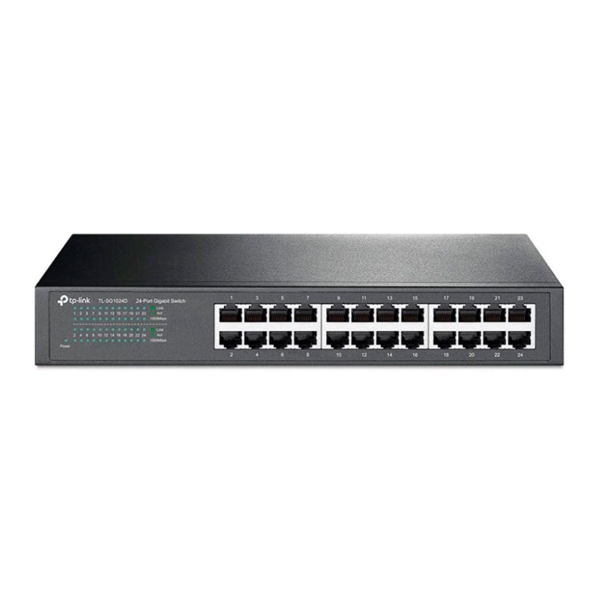 TP LINK - SWITCH TP-LINK 24 PUERTOS 1000MBPS 60HZ 13-INCH RACK PN TL-SG1024D