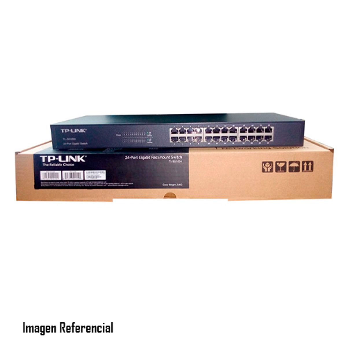 TP LINK - SWITCH TP-LINK 24 PUERTOS GIGABIT RJ45 1U RACK NEGRO PN TL-SG1024