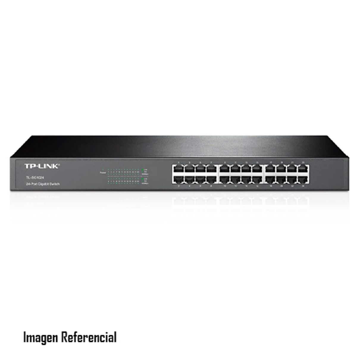 TP LINK - SWITCH TP-LINK 24 PUERTOS GIGABIT RJ45 1U RACK NEGRO PN TL-SG1024