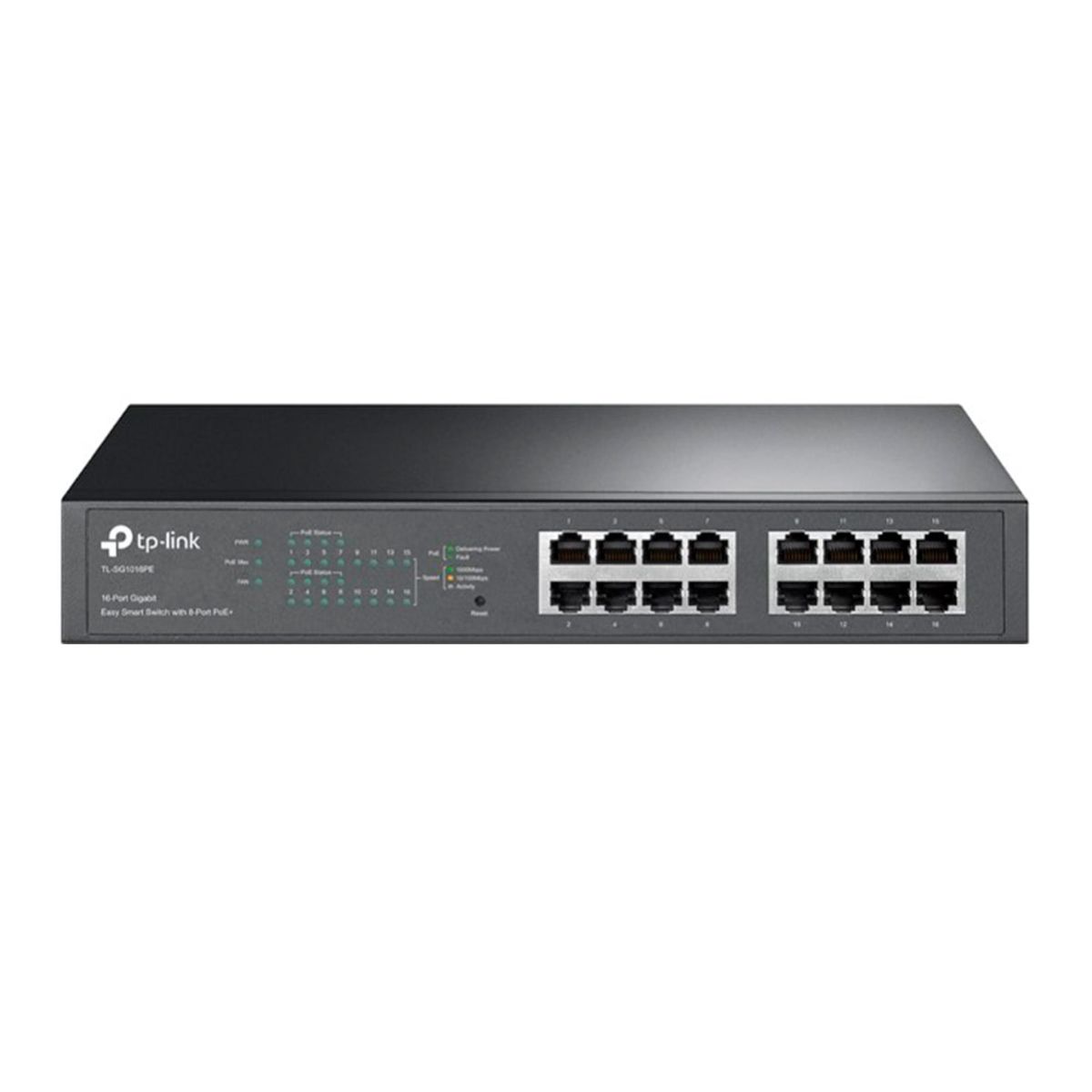TP LINK - SWITCH TP-LINK 16 PUERTOS GIGABIT POE+ 110W 1U RACK PN TL-SG1016PE