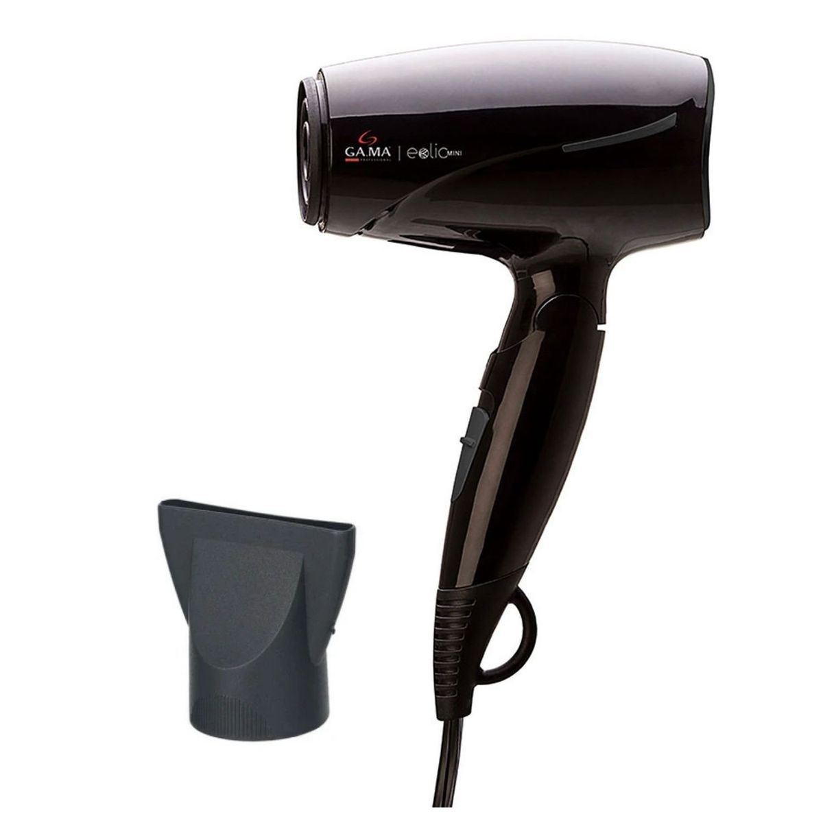 GAMA - Secadora Gama 1622 EOLIC Mini Ceramic Ion 1600W Negro