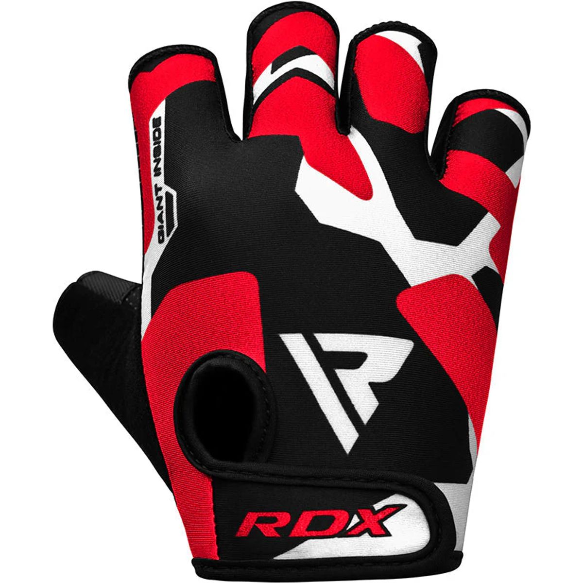 RDX - Guantes para Levantamiento de Pesas Sublimados F6 Rojo - M