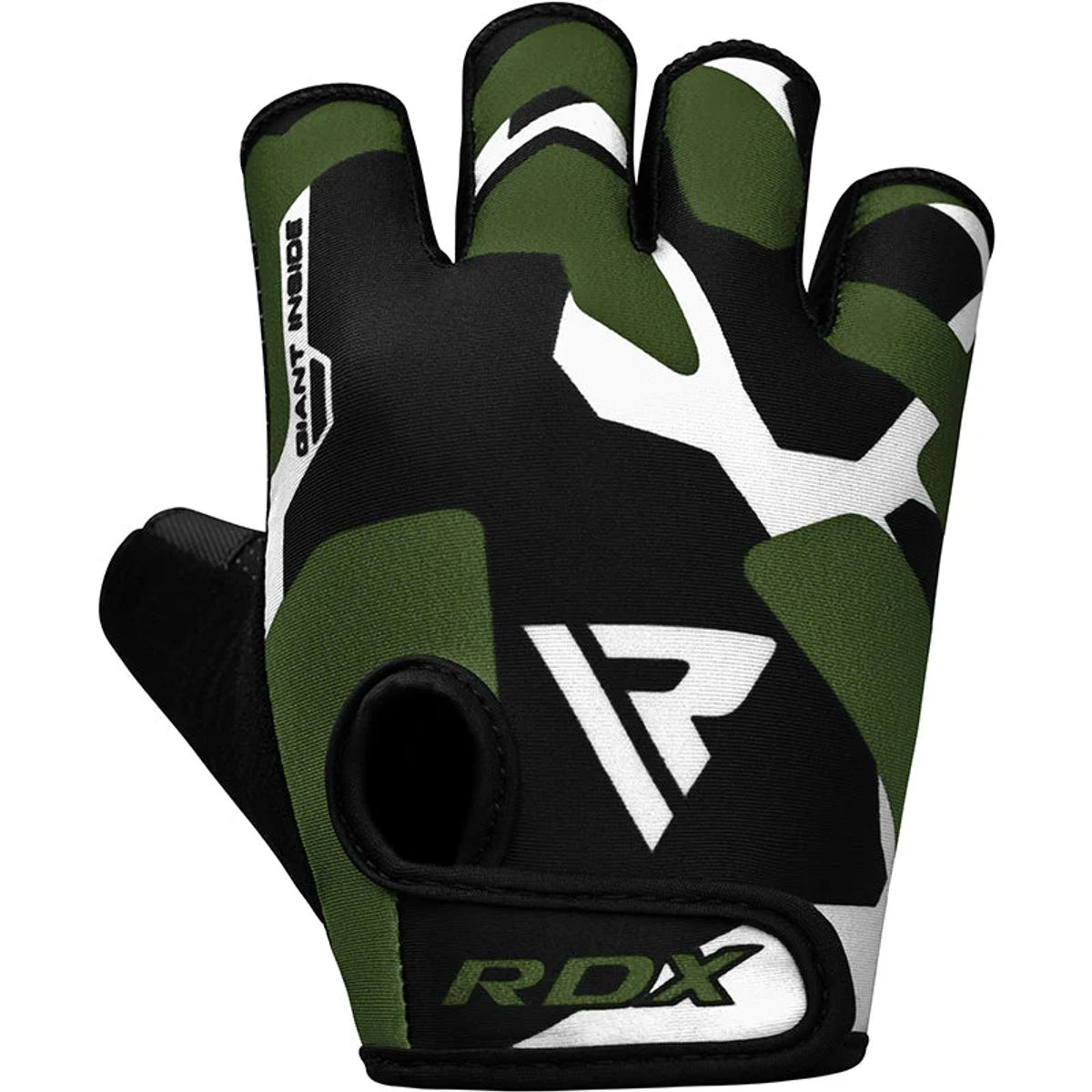 RDX - Guantes para Levantamiento de Pesas Sublimados F6 Verde - L