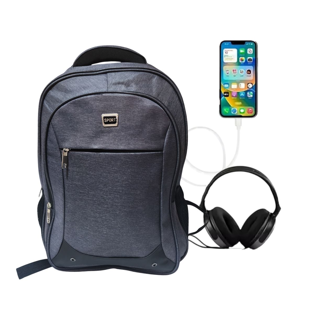 GENERICO - Mochila grande Casual con bolsillo para Laptop