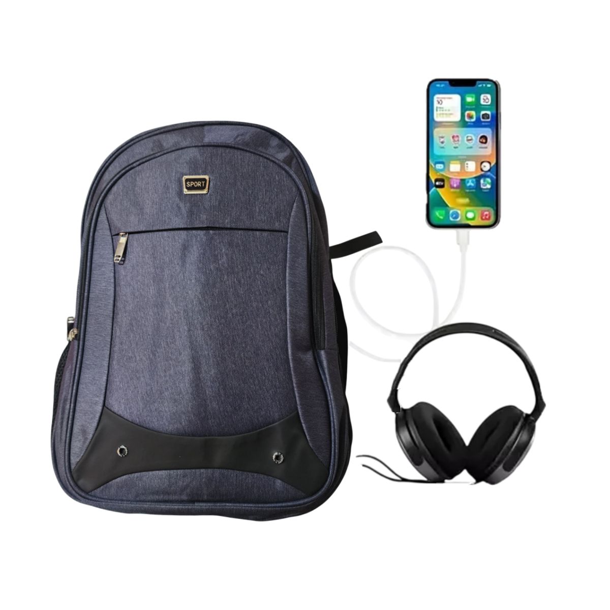 GENERICO - Mochila grande Casual con bolsillo para Laptop