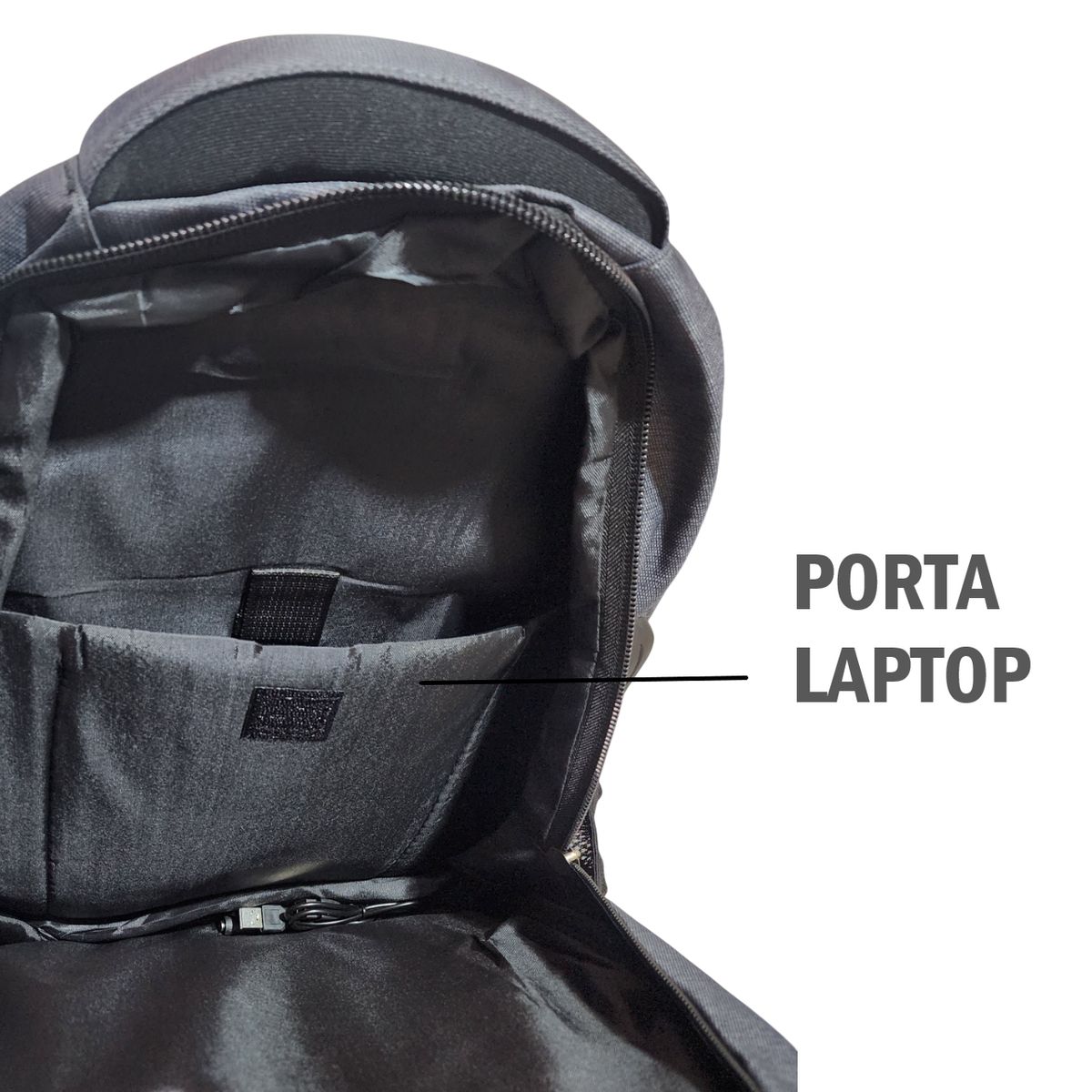 GENERICO - Mochila 3 compartimientos Casual porta Laptop