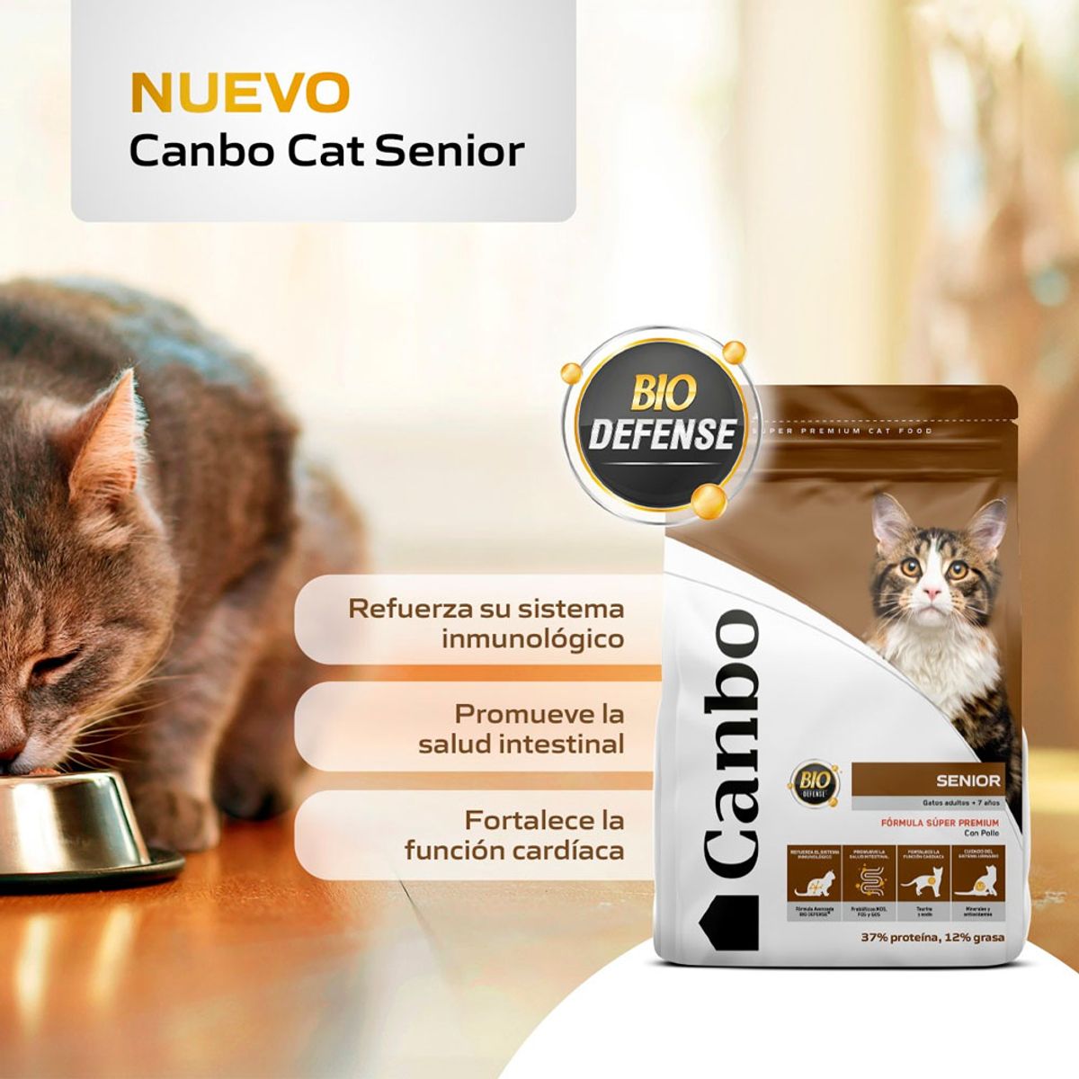 CANBO - Comida para Gatos Adultos Canbo Cat Senior Pollo 3 kg