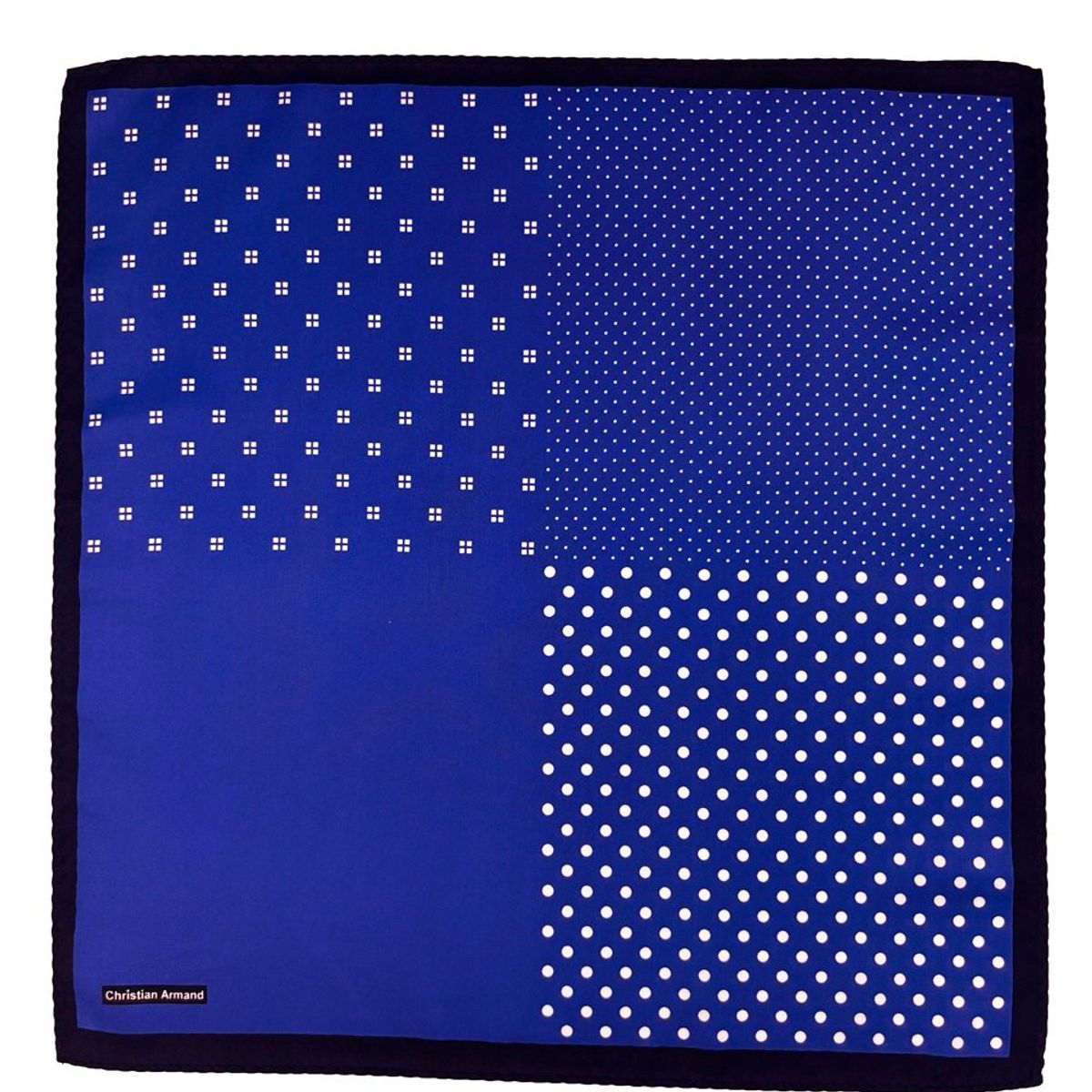 CHRISTIAN ARMAND - PAÑUELO DE 4 LADOS CHRISTIAN ARMAND COLOR AZUL ELECTRICO