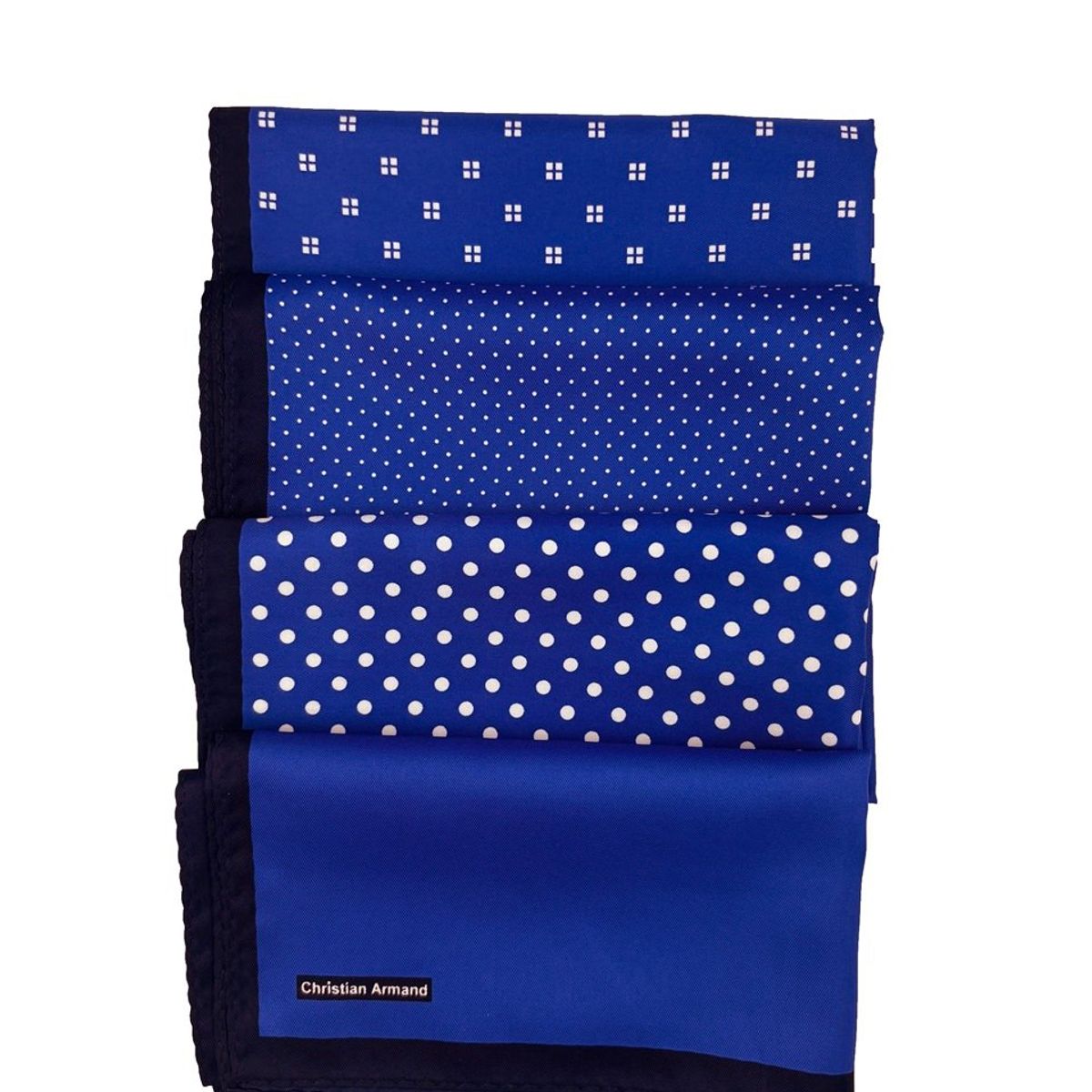 CHRISTIAN ARMAND - PAÑUELO DE 4 LADOS CHRISTIAN ARMAND COLOR AZUL ELECTRICO
