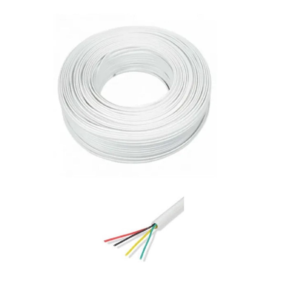 GENERICO - Cable Unifilar p/ Alarma 4 hilos 22 AWG 200M DIMAX DC3-R4-200W-22CCA