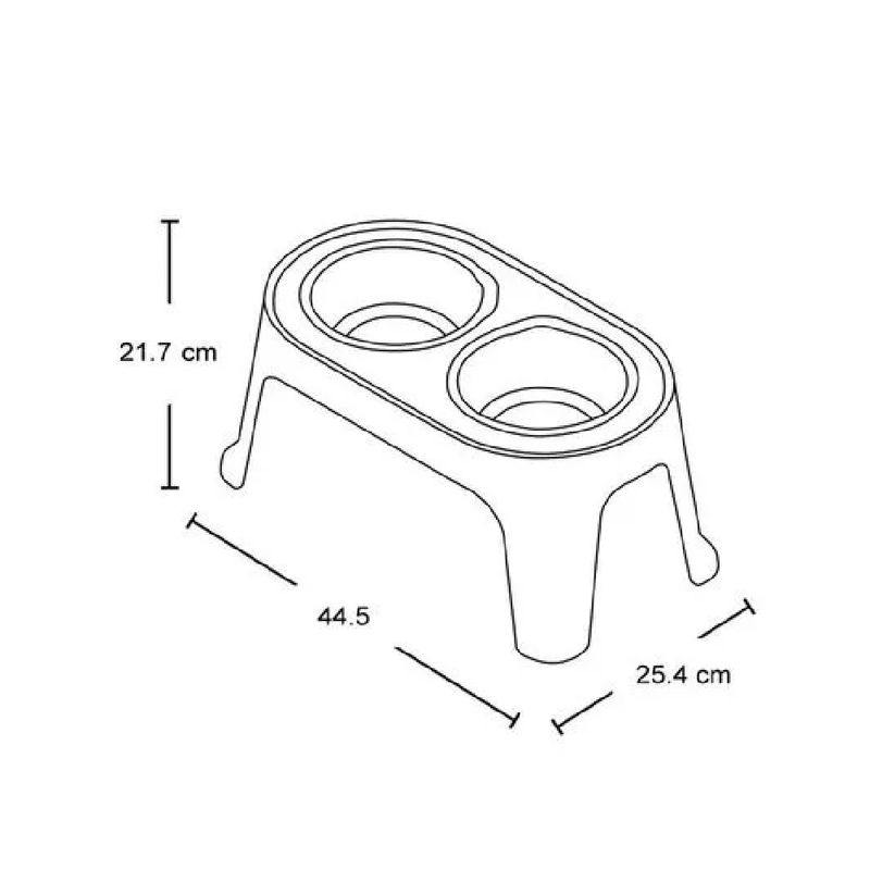 GENERICO - Comedero Alto P/Perros- Rimax- 70135005