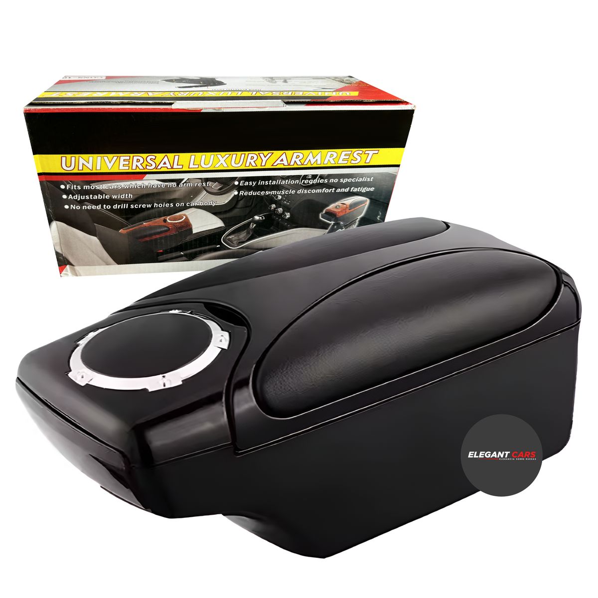 JET - Consola  Apoya Brazo Con Doble  Porta Vaso 31cm