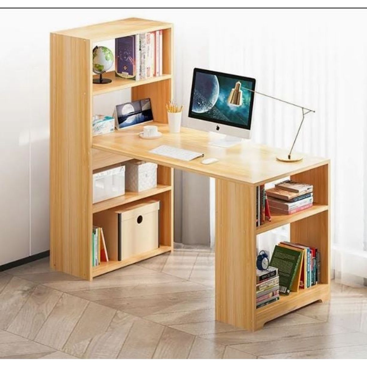 GENERICO - Escritorio Astro Boy Moderno - Marrón y Blanco