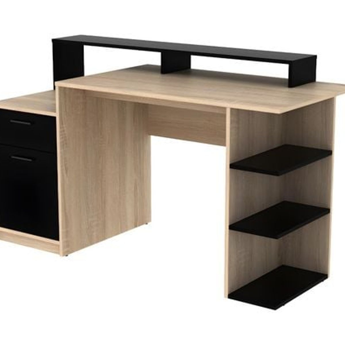 GENERICO - Escritorio Rurouni Moderno - Marrón y Negro