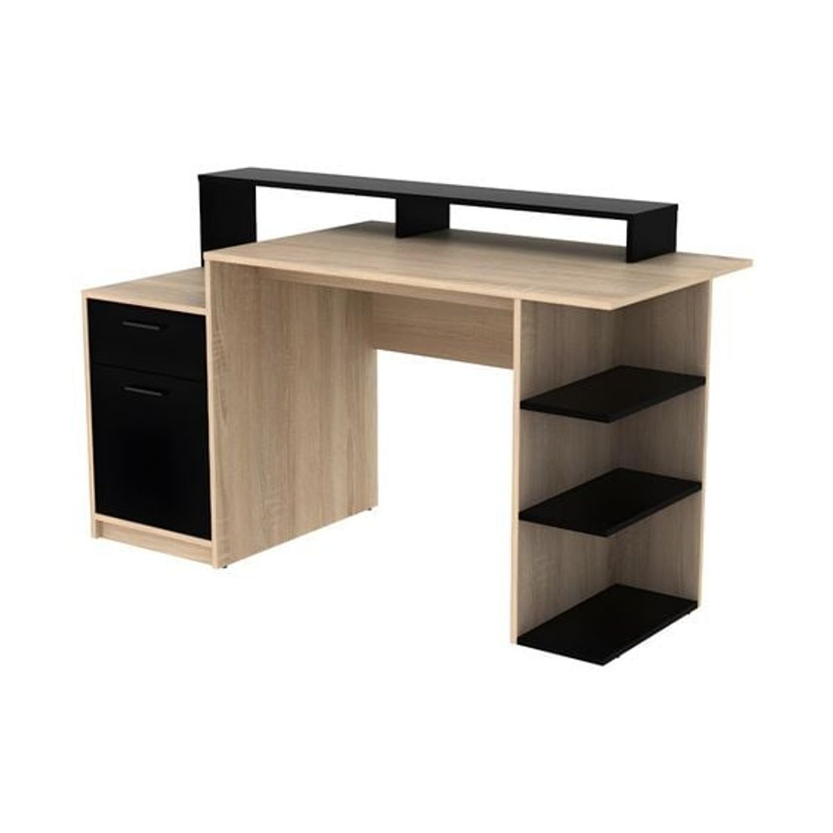 GENERICO - Escritorio Rurouni Moderno - Marrón y Negro