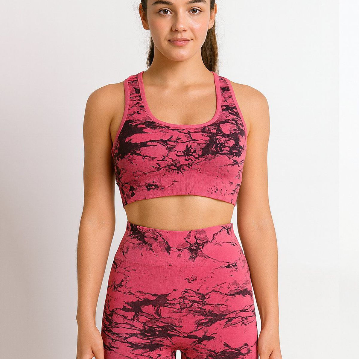 GENERICO - Conjunto deportivo Push-up focalizado Fucsia XL