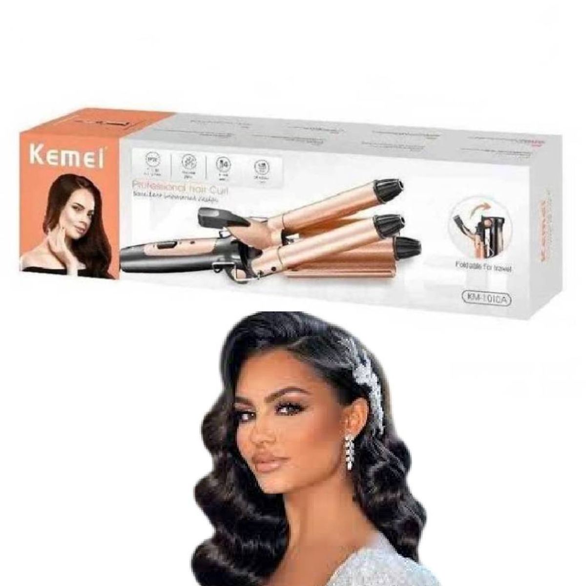 KEMEI - Rizador de Cabello Ondulador de Sirena KEMEI