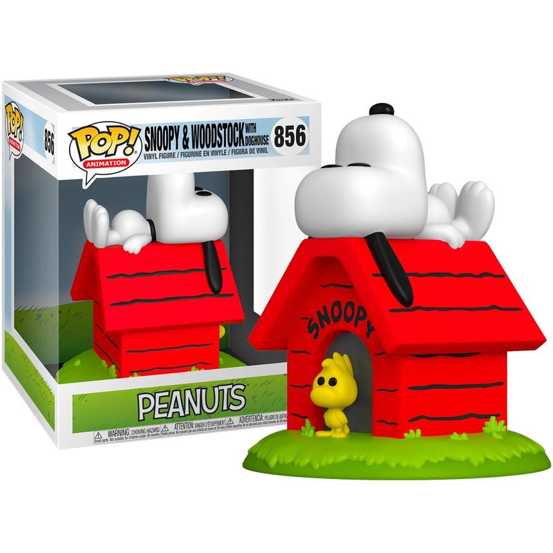 FUNKO - Funko Pop Snoopy y Woodstock with Doghouse 856 - Peanuts