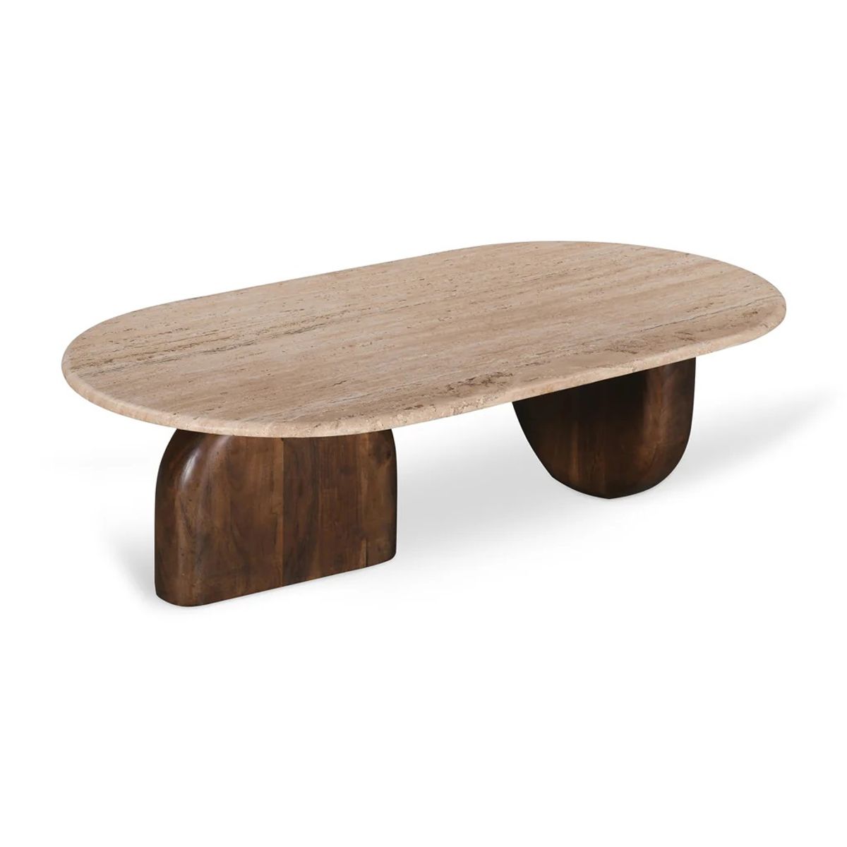 GENERICO - Mesa de Centro Hayleys - Marrón y Beige