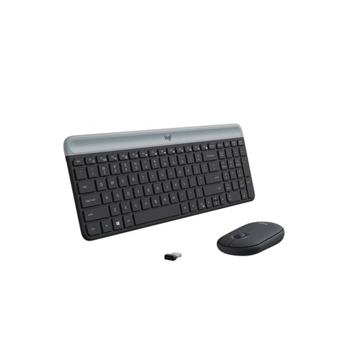 LOGITECH - Teclado Y Mouse Inalámbricos Slim Combo Logitech MK470 Negro
