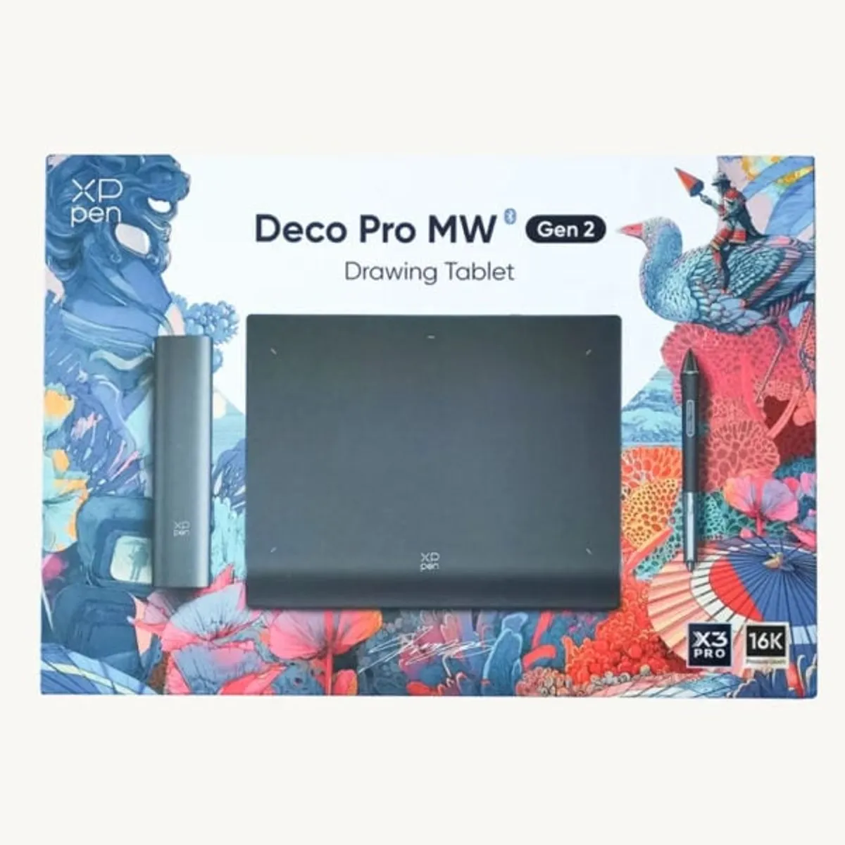 XP PEN - Tableta Grafica XP-PEN Deco Pro MW Gen 2 9” (16K) USB C/ Bluetooth, Lápiz digital X3 Pro