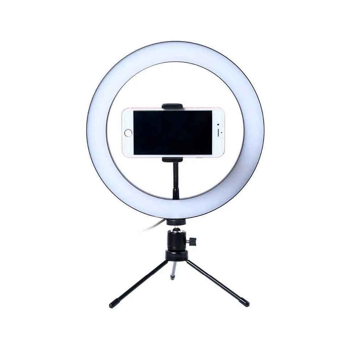 GENERICO - Aro de luz 8 con tripode para telefono