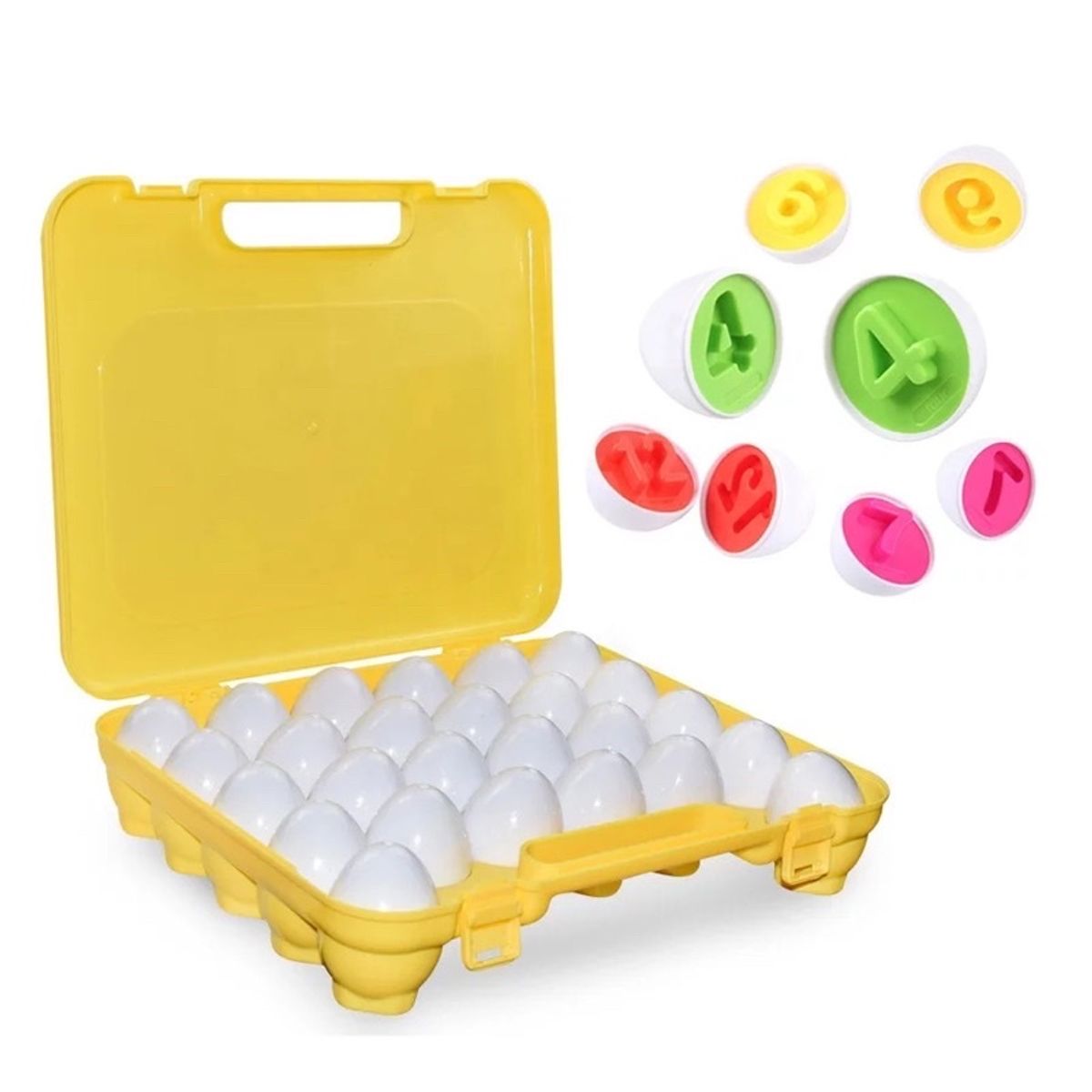 GENERICO - Encaje de huevos en maleta aprende colores y los números