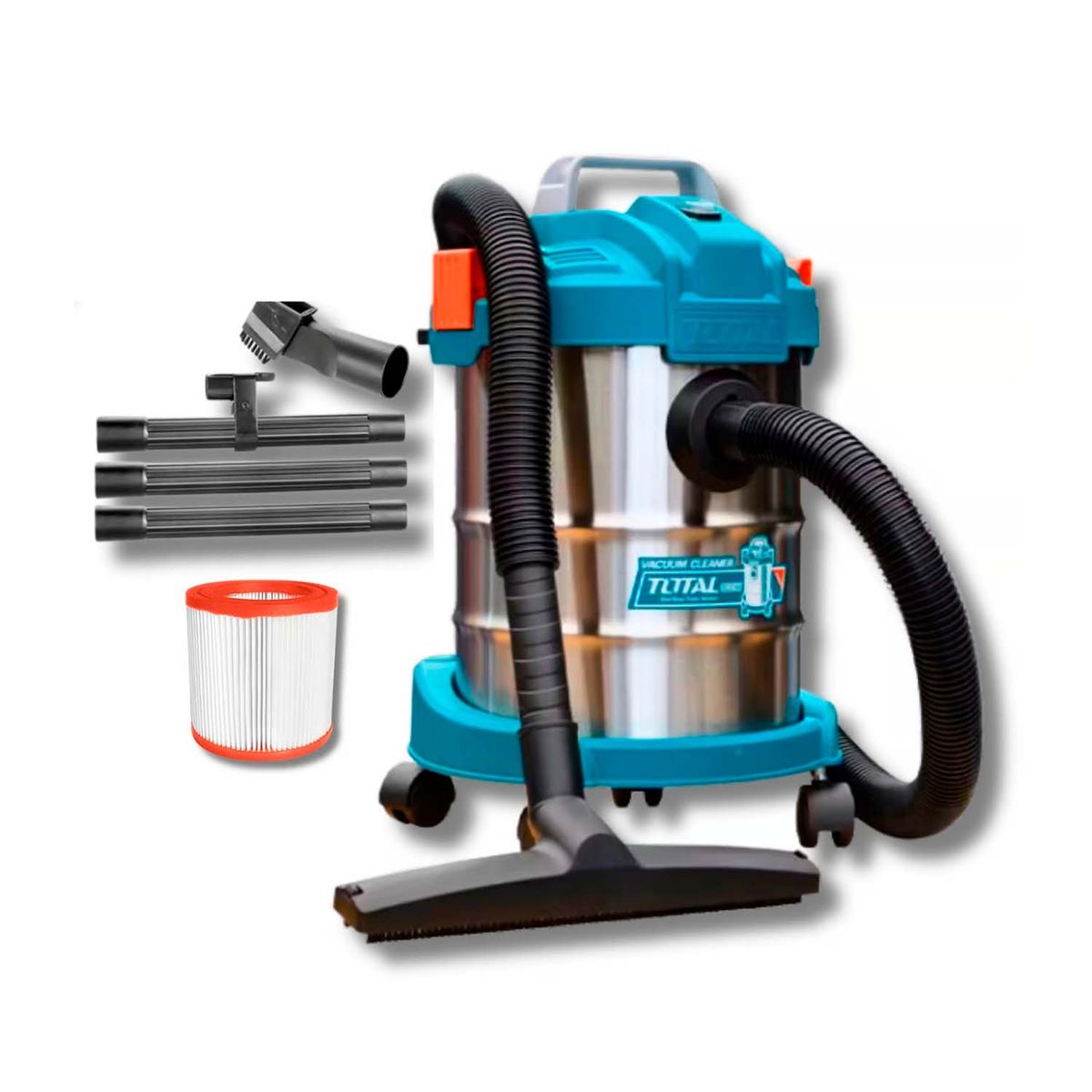 TOTAL TOOLS - Aspiradora Eléctrica 800w 12L Tanque de Metal TotaI