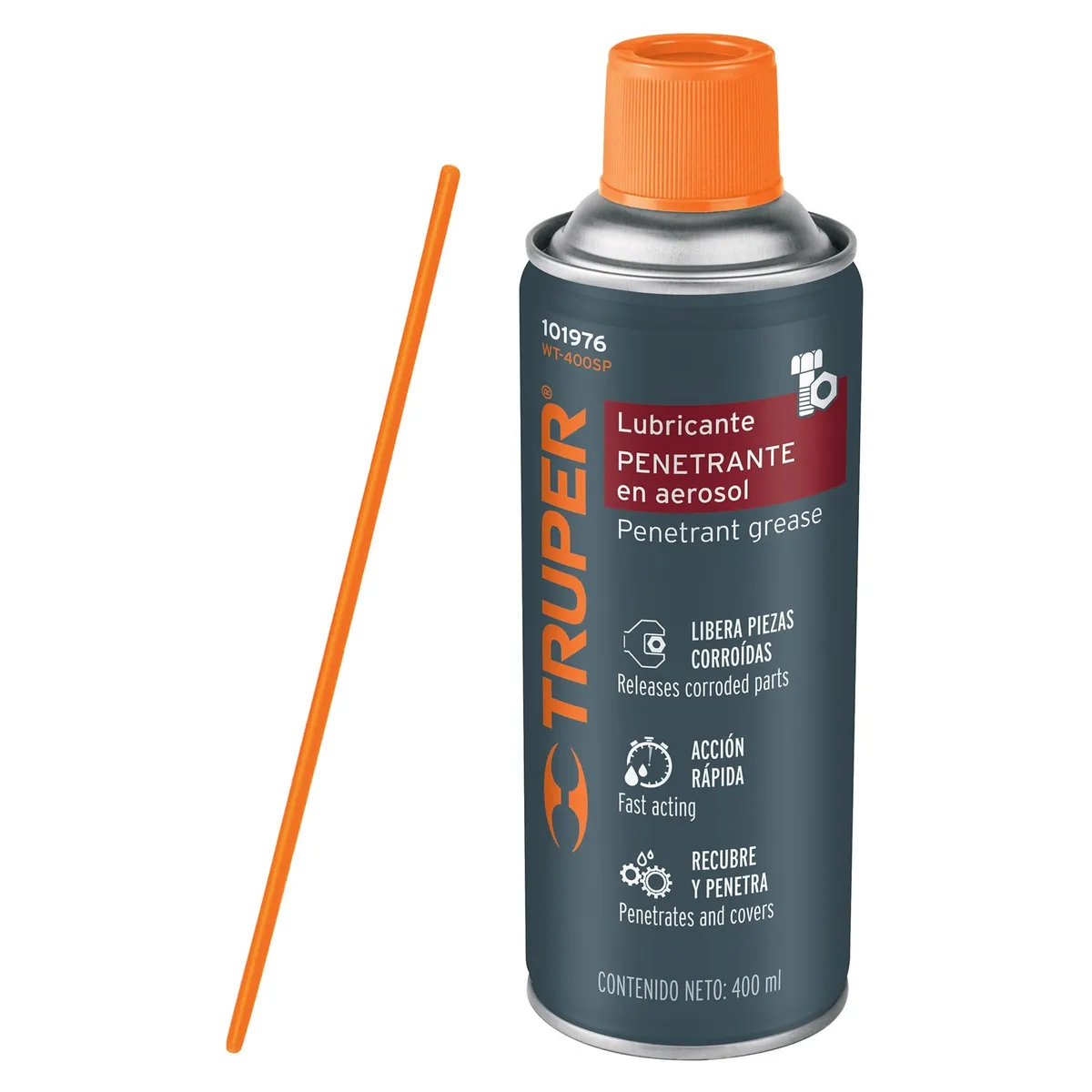 TRUPER - Lubricante de cadenas en aerosol 400 ml, Truper